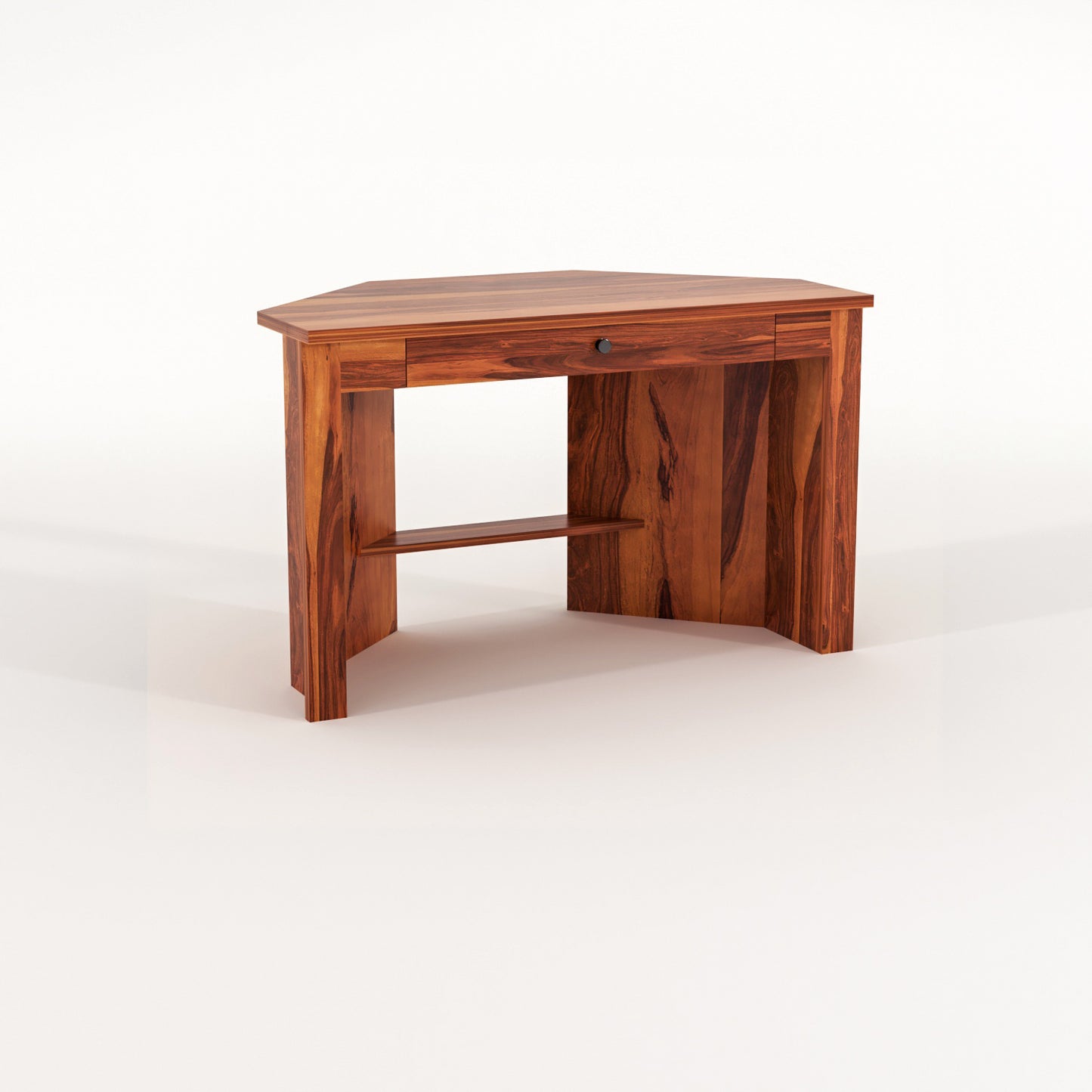 Valric Solid Sheesham Wood Study Desk (Honey Finish)