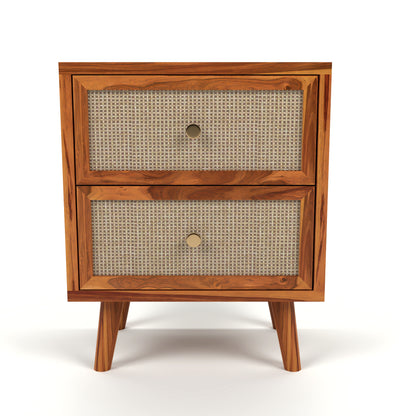 Wopno Furniture Sheesham Wood Bedside Table