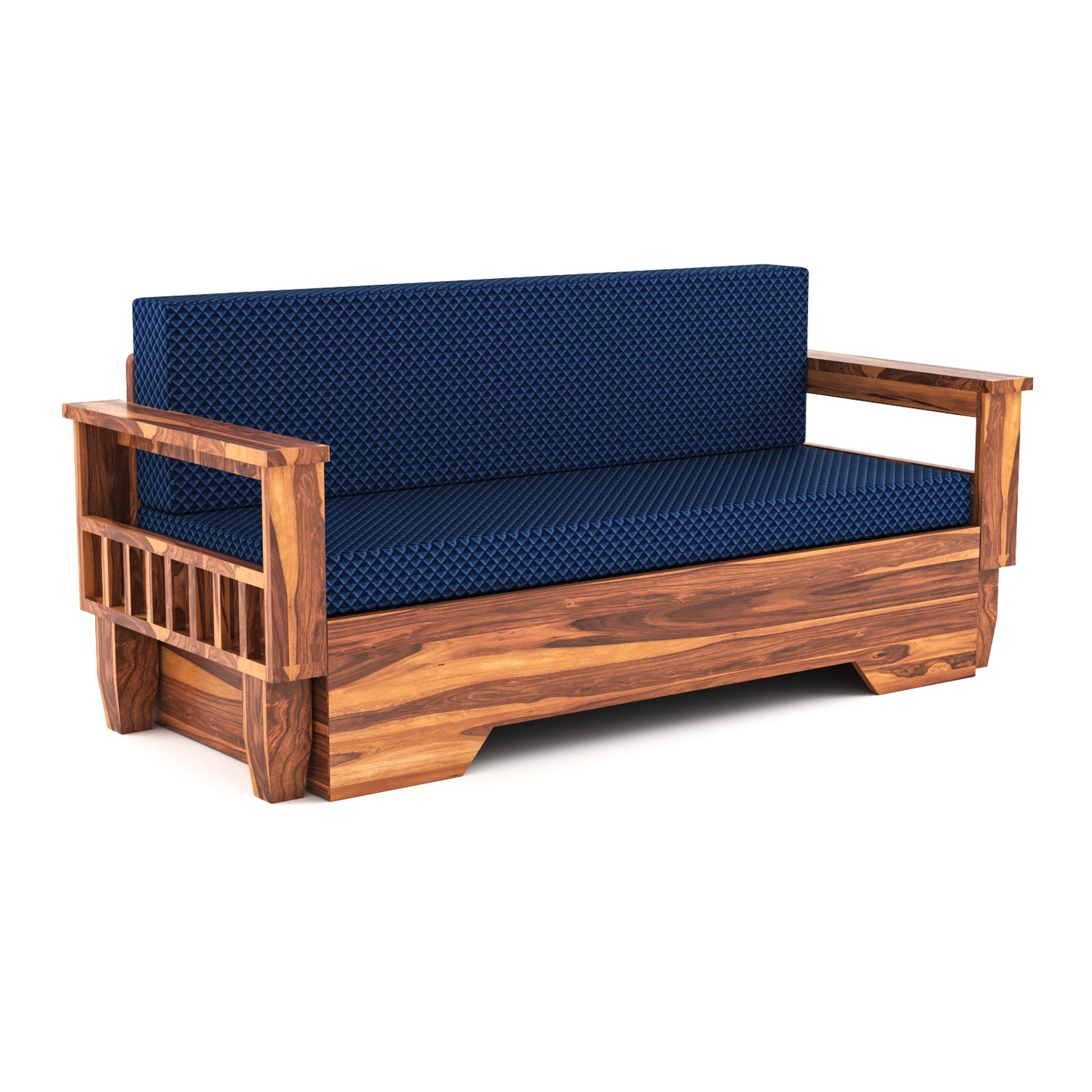 Deyric Solid  Sheesham Wooden 3 Seater Sofa Cum Bed  (Honey, Finish)