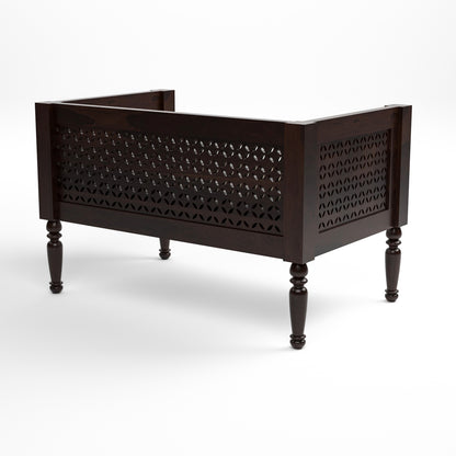 Drivor Solid Sheesham Wooden 7 Seater Sofa Set (Walnut Finish)