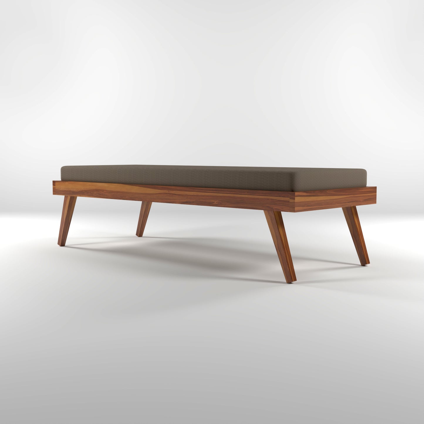 Lomric Solid Sheesham Wood Diwan Bed (Honey Finish )