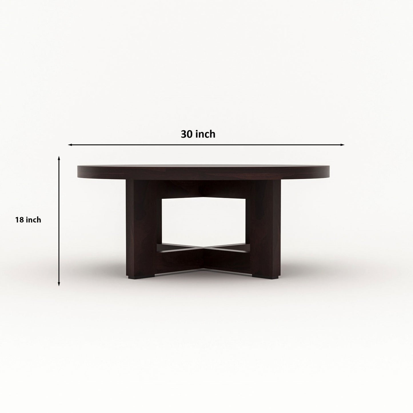 Arven Solid Sheesham Wood Coffee Table (Walnut  Finish) (Copy)
