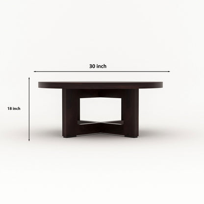 Arven Solid Sheesham Wood Coffee Table (Walnut  Finish) (Copy)