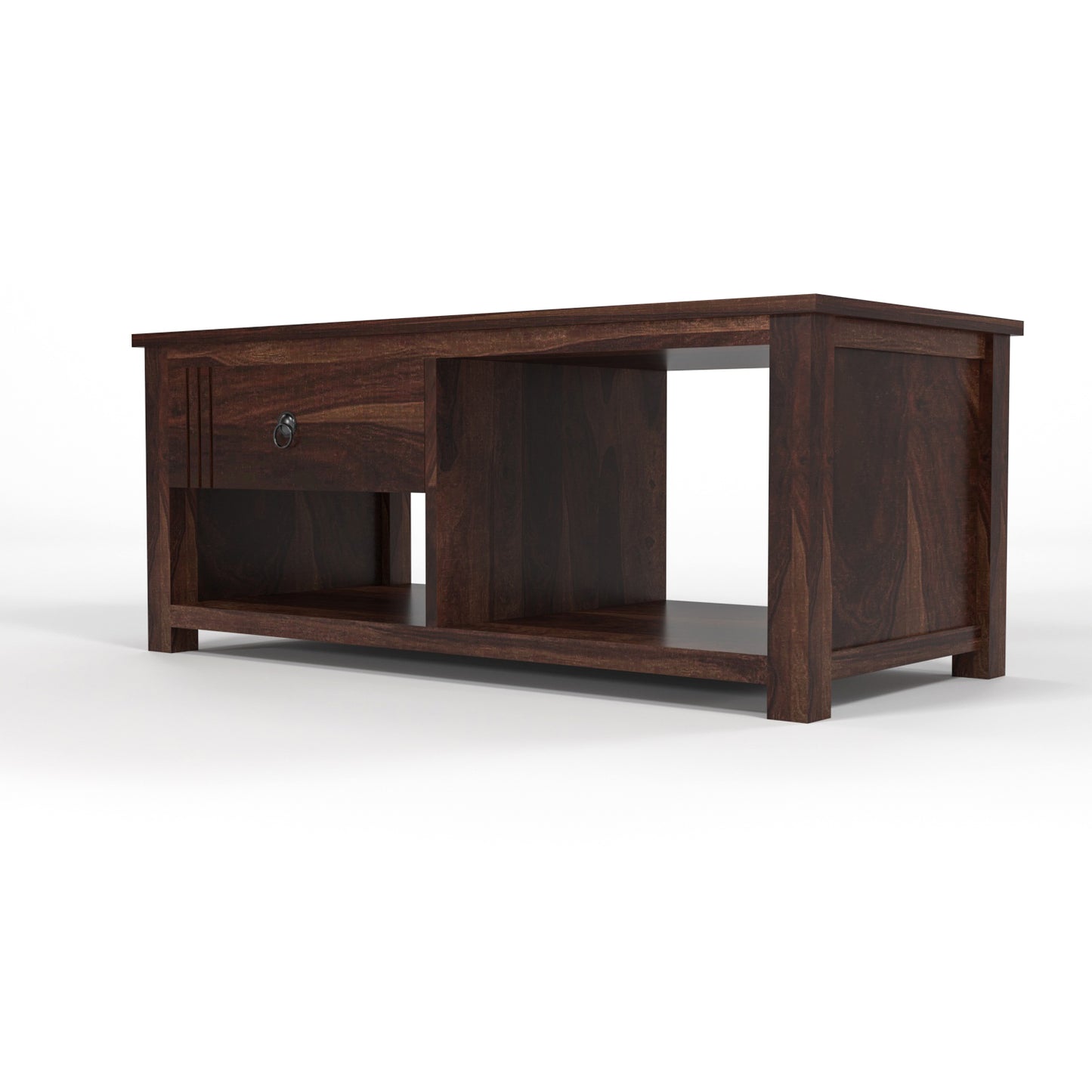 Myric solid  Sheesham Wood Coffee Table (Walnut Finish)