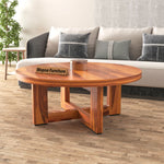 Arven Solid Sheesham Wood Coffee Table (Honey Finish)