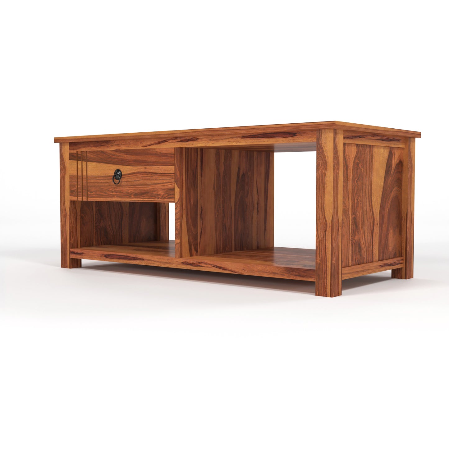 Myric solid  Sheesham Wood Coffee Table (Honey Finish)