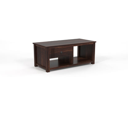 Myric solid  Sheesham Wood Coffee Table (Walnut Finish)