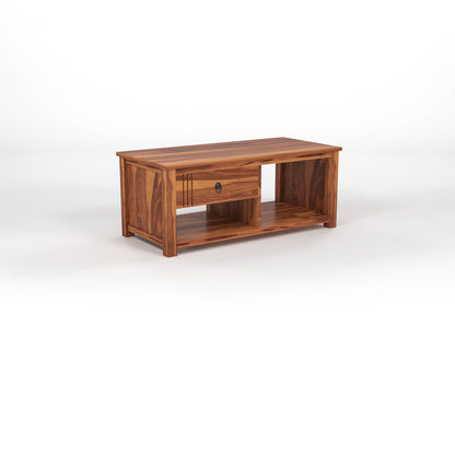 Myric solid  Sheesham Wood Coffee Table (Honey Finish)