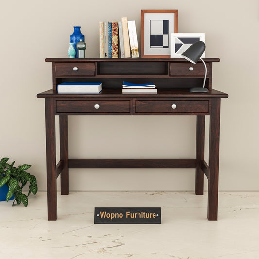 Avorin  Solid Sheesham Wood  Study Desk  (Walnut Finish)