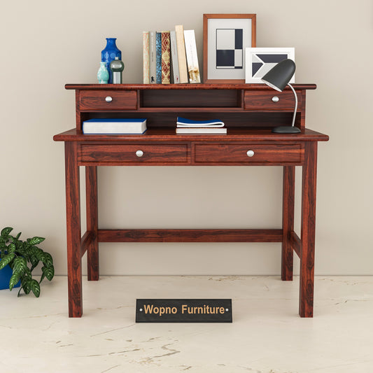 Avorin  Solid Sheesham Wood  Study Desk  (Mahogany Finish)
