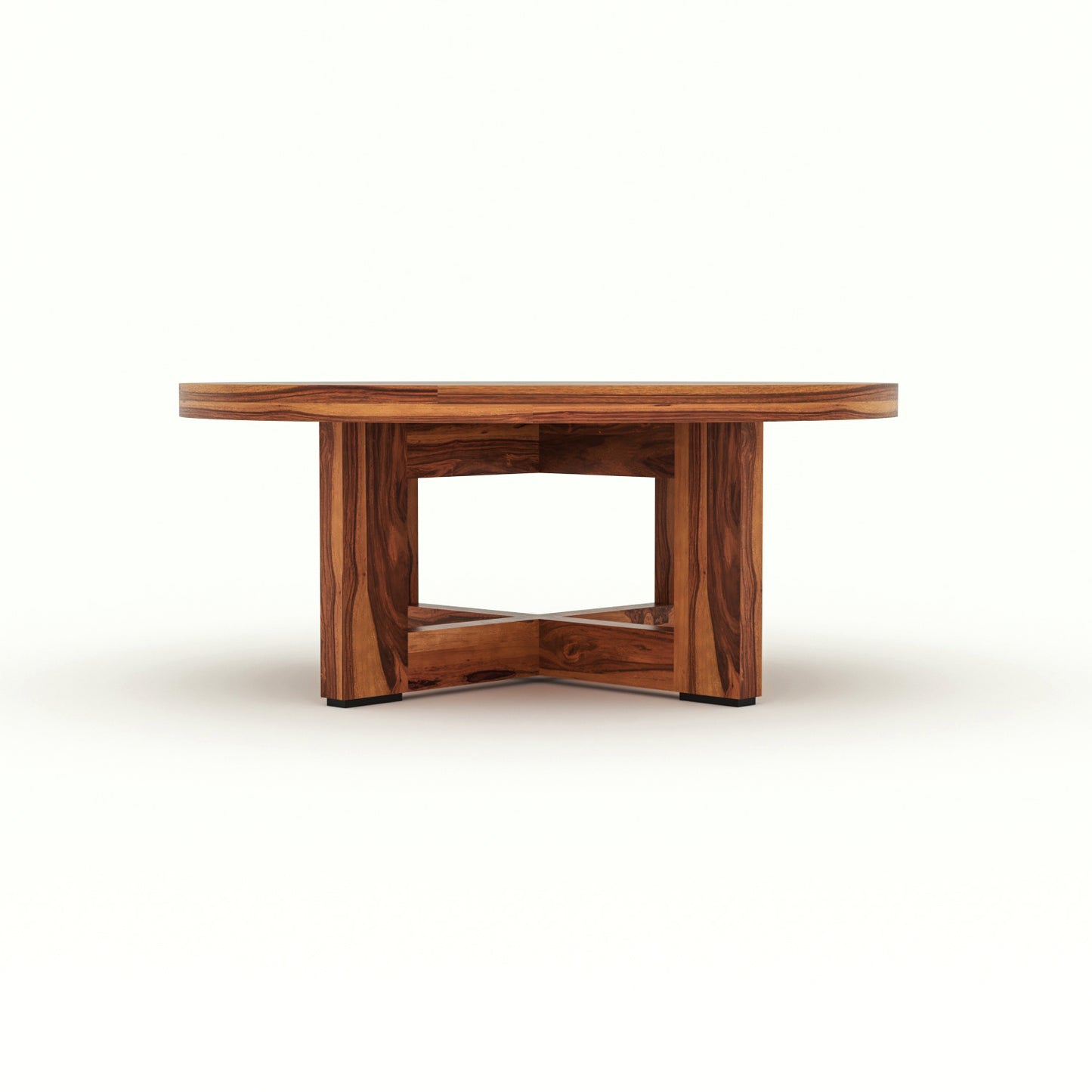 Arven Solid Sheesham Wood Coffee Table (Honey Finish)