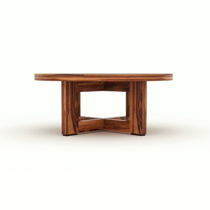 Arven Solid Sheesham Wood Coffee Table (Honey Finish)