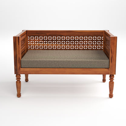 Marvon  Solid Sheesham Wooden 4 Seater Sofa Set (Honey Finish )