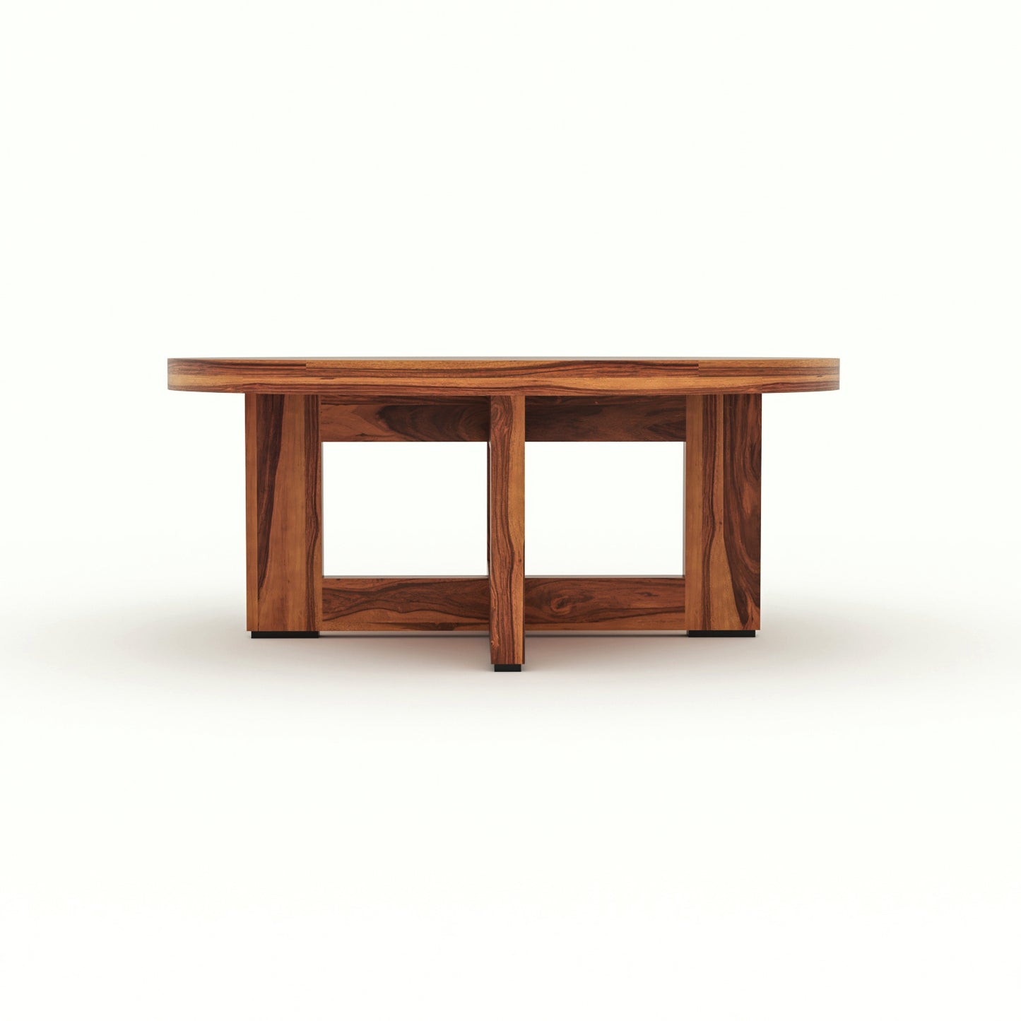 Arven Solid Sheesham Wood Coffee Table (Honey Finish)