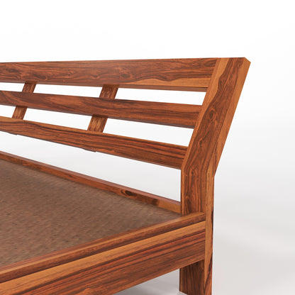 Umrel  Solid Sheesham Wood King Size Bed Without Storage (Honey. Finish)