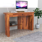 Valric Solid Sheesham Wood Study Desk (Honey Finish)