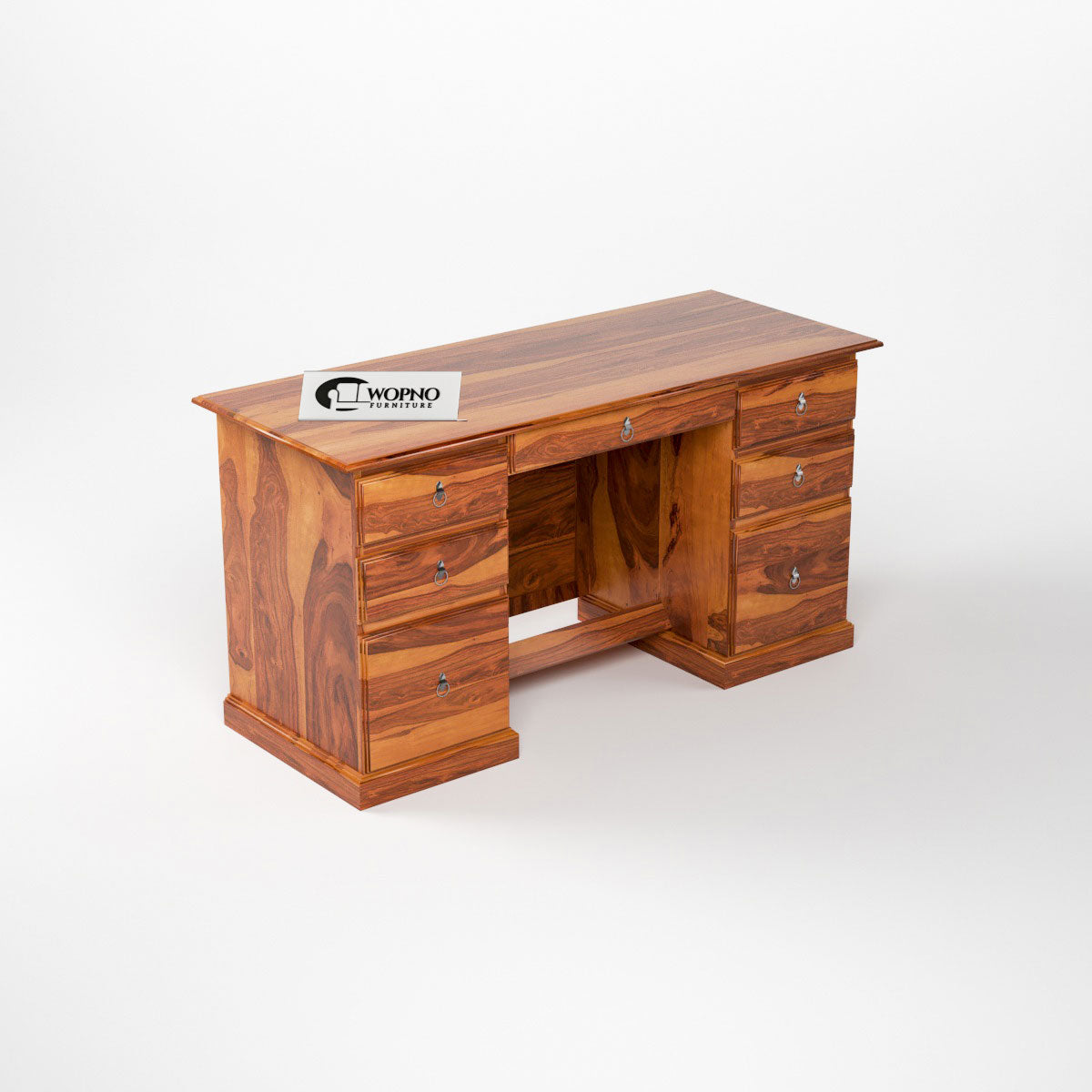 Sornel Solid Sheesham Wood Study Desk (Honey Finish)