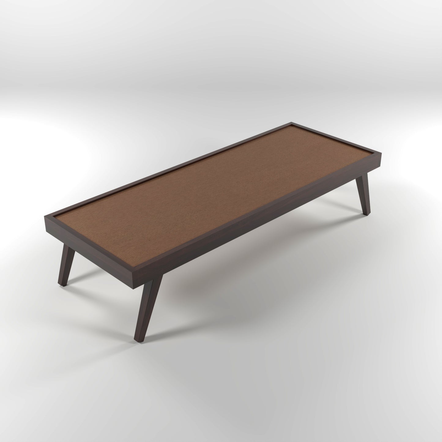 Lomric Solid Sheesham Wood Diwan Bed (Walnut Finish )