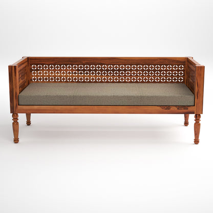 Sovric Solid Sheesham  Wooden 5 Seater Sofa Set (Honey Finish )