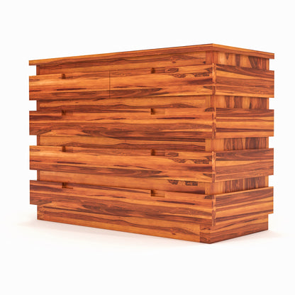 Pivra Solid Sheesham Wood Sideboard and Cabinets (Honey Finish)