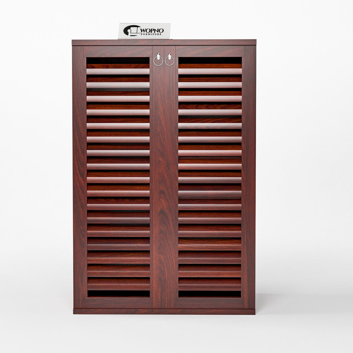 Aurvin Solid Sheesham Wood Shoe Rack  (Mahogany Finish)