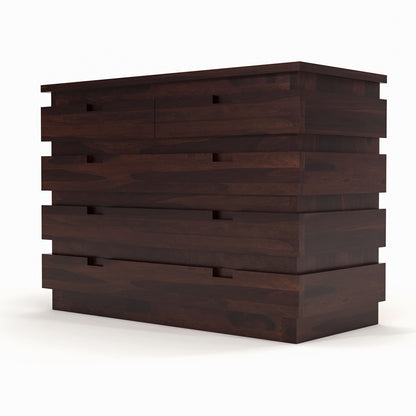 Pivra Solid Sheesham Wood Sideboard and Cabinets (Walnut Finish)