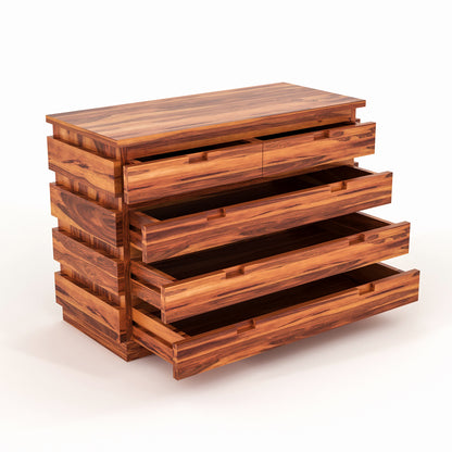 Pivra Solid Sheesham Wood Sideboard and Cabinets (Honey Finish)