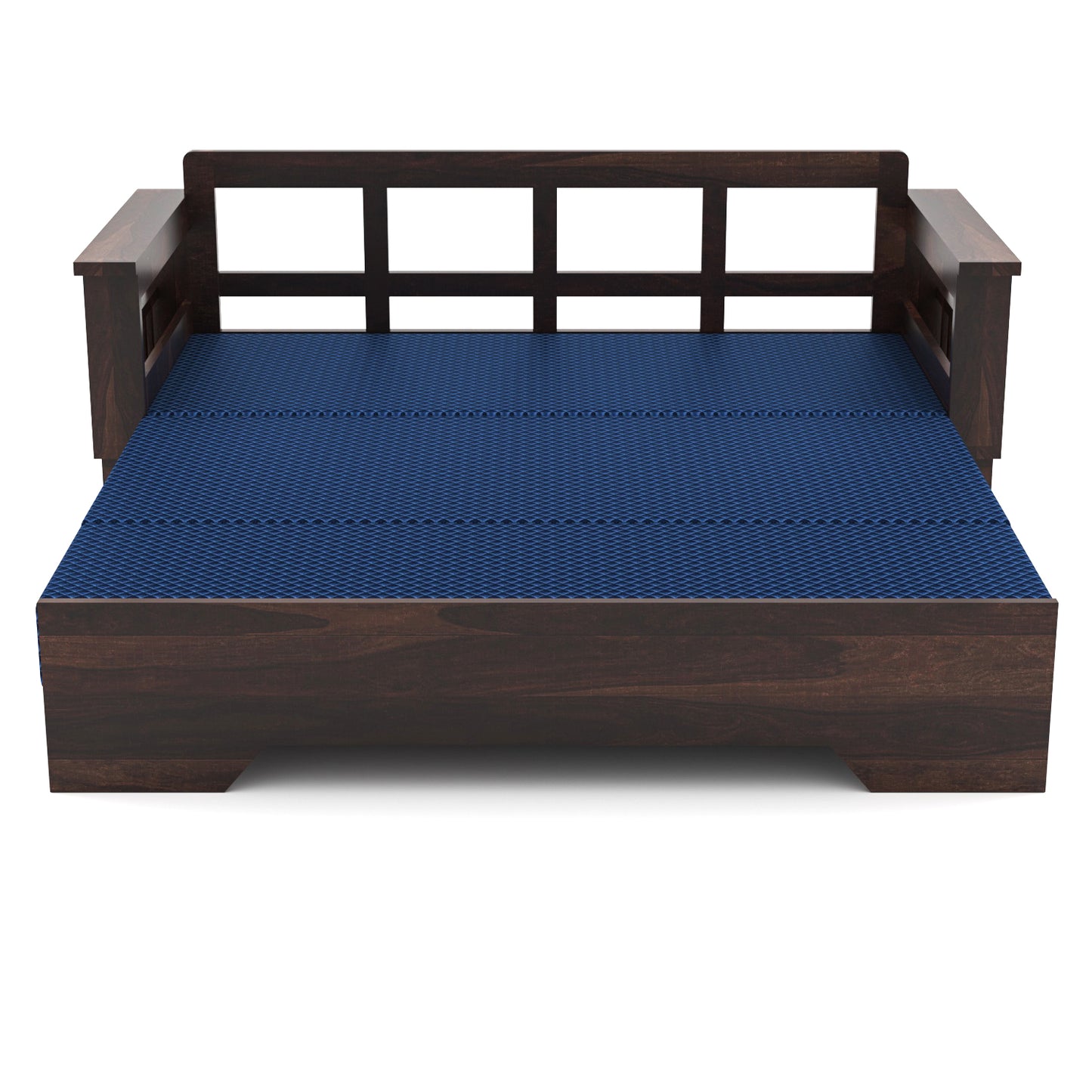 Deyric  Solid Sheesham Wooden 3 Seater Sofa Cum Bed  (Walnut , Finish)