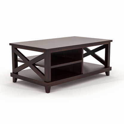 Kronel Solid Sheesham Wood Coffee Table (Walnut Finish) (Copy)