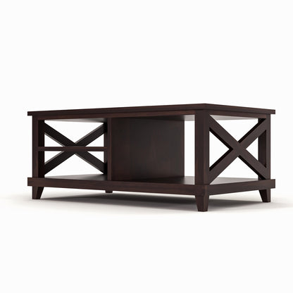 Kronel Solid Sheesham Wood Coffee Table (Walnut Finish) (Copy)