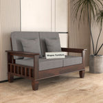 Trivralionel 2 Seater Solid Sheesham Wood Sofa Set (Walnut Finish)