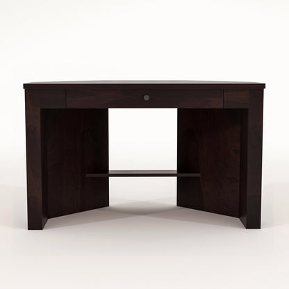 Valric Solid Sheesham Wood Study Desk (Walnut Finish)