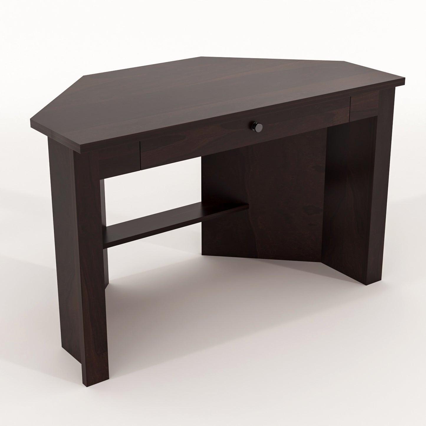 Valric Solid Sheesham Wood Study Desk (Walnut Finish)
