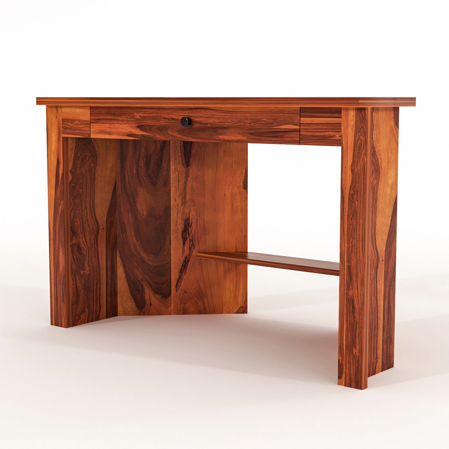 Valric Solid Sheesham Wood Study Desk (Honey Finish)