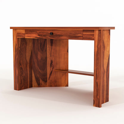Valric Solid Sheesham Wood Study Desk (Honey Finish)