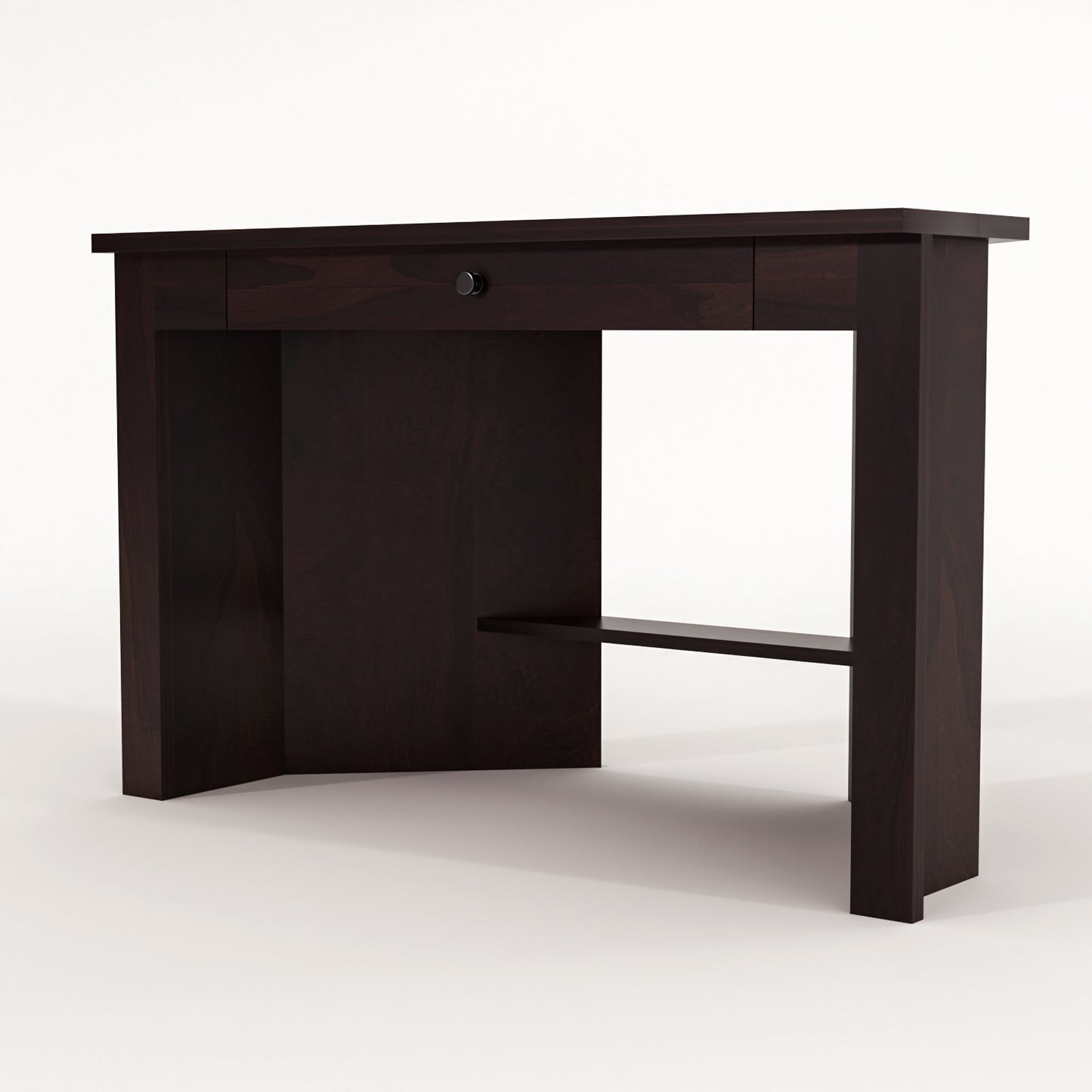 Valric Solid Sheesham Wood Study Desk (Walnut Finish)