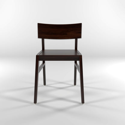 Torric Solid  Sheesham Wooden Two Dining Chair Set (Walnut Finish)