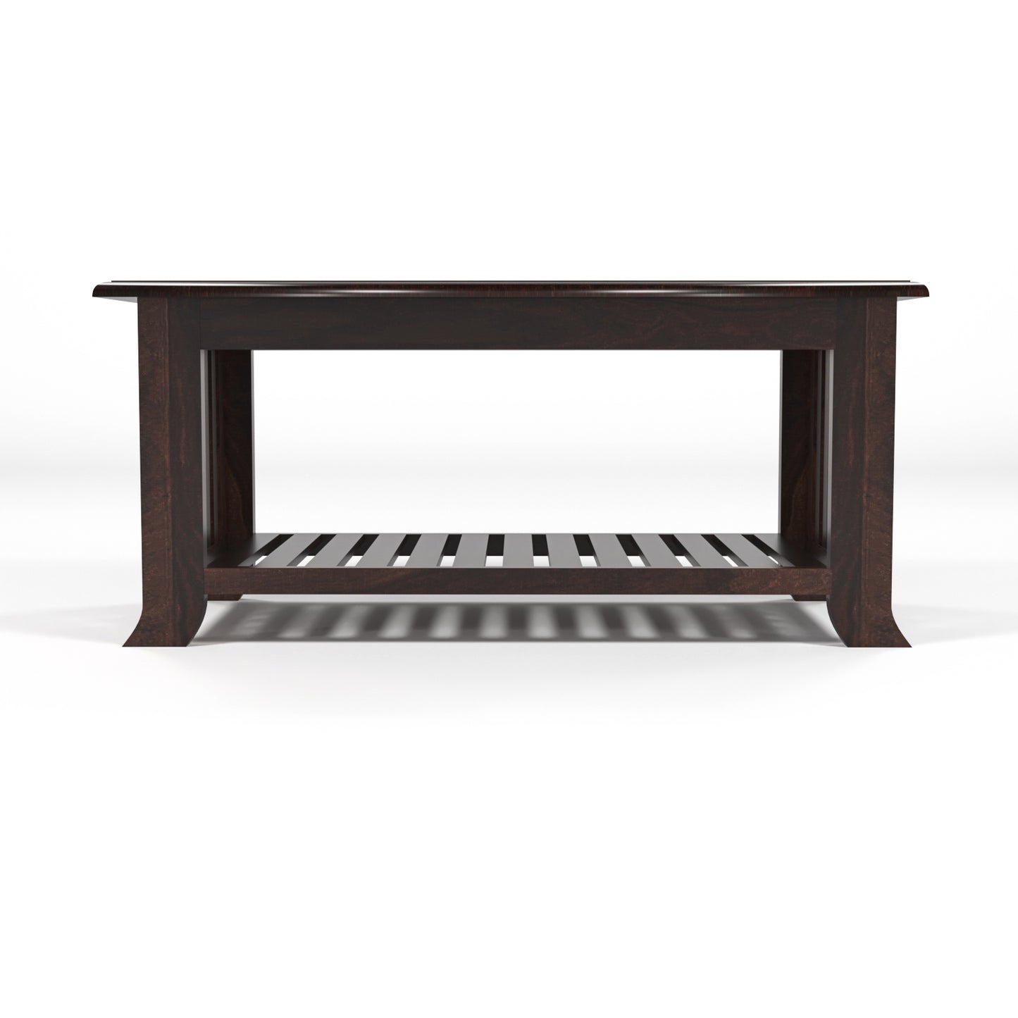 Tivorn Solid Sheesham Wood Coffee Table (Walnut Finish)