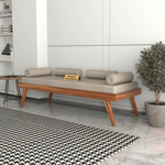 Lomric Solid Sheesham Wood Diwan Bed (Honey Finish )