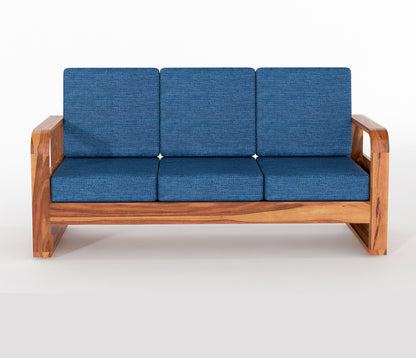 Zandor Sheesham Wooden 6 Seater Sofa Set (Honey Finish)