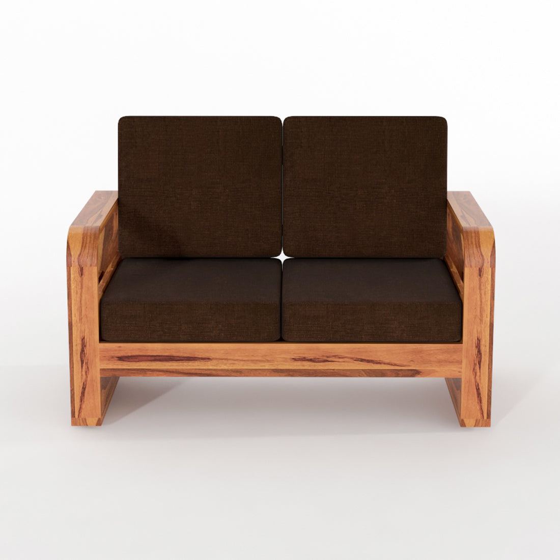 Orynel Sheesham Wooden 4 Seater Sofa Set (Honey Finish)