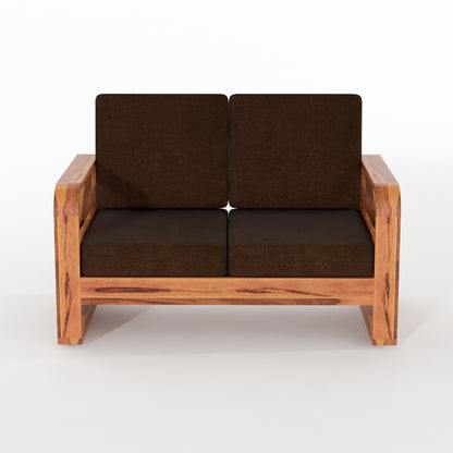 Orynel Sheesham Wooden 4 Seater Sofa Set (Honey Finish)