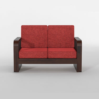 Orynel Sheesham Wooden 4 Seater Sofa Set (Walnut Finish)